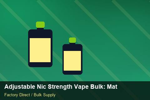 Adjustable Nic Strength Vape Bulk — Adjustable Nic Strength Vape Bulk: Material & Ingredients — EPR Registration photo 1