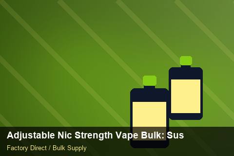 Adjustable Nic Strength Vape Bulk — Adjustable Nic Strength Vape Bulk: Sustainability — EPR Registration photo 1