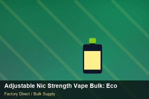 Adjustable Nic Strength Vape Bulk — Adjustable Nic Strength Vape Bulk: Eco-Friendly Materials — EPR Registration photo 1