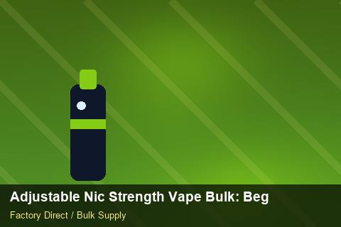 Adjustable Nic Strength Vape Bulk — Adjustable Nic Strength Vape Bulk: Beginner's Guide — EPR Registration photo 1