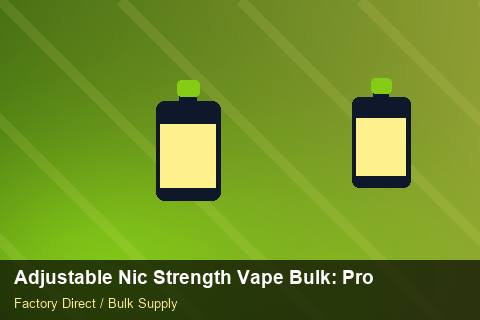 Adjustable Nic Strength Vape Bulk — Adjustable Nic Strength Vape Bulk: Procurement Checklist — EPR Registration photo 1