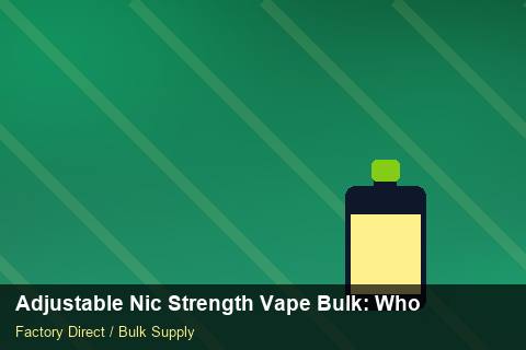 Adjustable Nic Strength Vape Bulk — Adjustable Nic Strength Vape Bulk: Wholesale Price — REACH Status photo 2