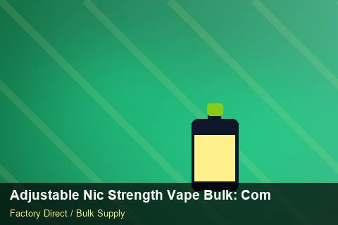 Adjustable Nic Strength Vape Bulk — Adjustable Nic Strength Vape Bulk: Compliance Standards — REACH Status photo 2