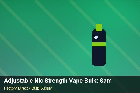 Adjustable Nic Strength Vape Bulk — Adjustable Nic Strength Vape Bulk: Sample Policy — REACH Status photo 1
