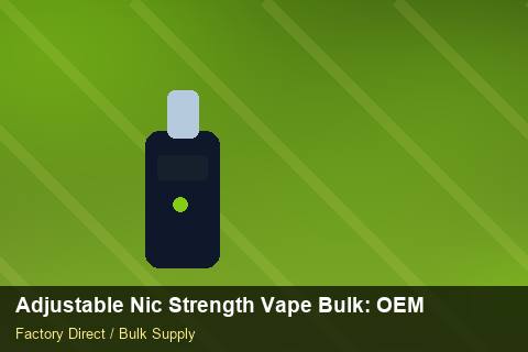 Adjustable Nic Strength Vape Bulk — Adjustable Nic Strength Vape Bulk: OEM & ODM Service — REACH Status photo 1