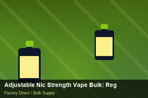 Adjustable Nic Strength Vape Bulk — Adjustable Nic Strength Vape Bulk: Regulatory Update — REACH Status photo 1