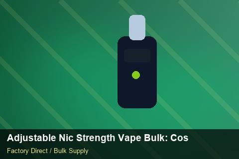 Adjustable Nic Strength Vape Bulk — Adjustable Nic Strength Vape Bulk: Cost Breakdown — REACH Status photo 1