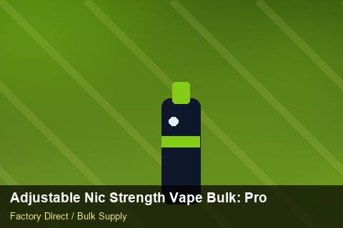 Adjustable Nic Strength Vape Bulk — Adjustable Nic Strength Vape Bulk: Production Capacity — REACH Status photo 2