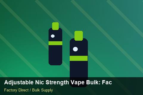 Adjustable Nic Strength Vape Bulk — Adjustable Nic Strength Vape Bulk: Factory Audit Report — REACH Status photo 2