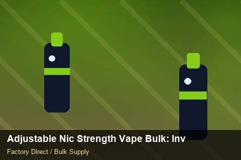Adjustable Nic Strength Vape Bulk — Adjustable Nic Strength Vape Bulk: Inventory Management — REACH Status photo 1