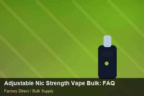 Adjustable Nic Strength Vape Bulk — Adjustable Nic Strength Vape Bulk: FAQ — REACH Status photo 1