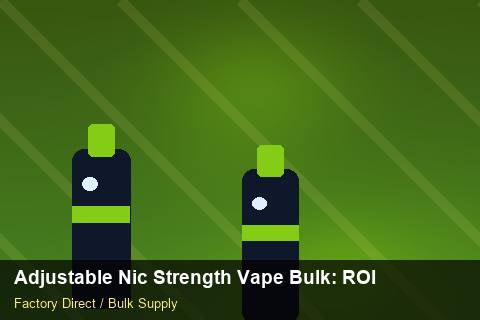 Adjustable Nic Strength Vape Bulk — Adjustable Nic Strength Vape Bulk: ROI Analysis — REACH Status photo 1