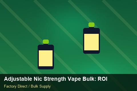 Adjustable Nic Strength Vape Bulk — Adjustable Nic Strength Vape Bulk: ROI Analysis — REACH Status photo 2