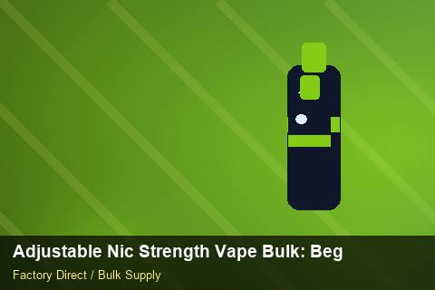 Adjustable Nic Strength Vape Bulk — Adjustable Nic Strength Vape Bulk: Beginner's Guide — REACH Status photo 1