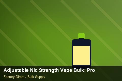 Adjustable Nic Strength Vape Bulk — Adjustable Nic Strength Vape Bulk: Procurement Checklist — REACH Status photo 1