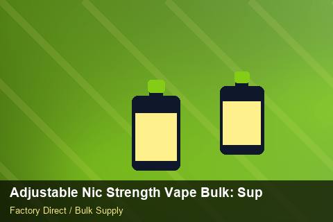 Adjustable Nic Strength Vape Bulk — Adjustable Nic Strength Vape Bulk: Supplier Vetting — REACH Status photo 2
