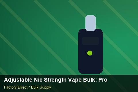 Adjustable Nic Strength Vape Bulk — Adjustable Nic Strength Vape Bulk: Product Launch Playbook — REACH Status photo 1