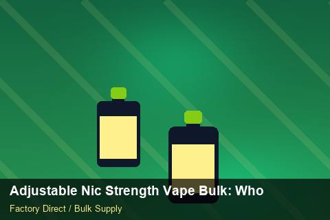 Adjustable Nic Strength Vape Bulk — Adjustable Nic Strength Vape Bulk: Wholesale Price — RoHS Evidence photo 2