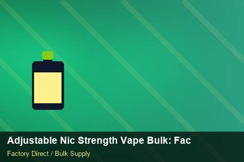 Adjustable Nic Strength Vape Bulk — Adjustable Nic Strength Vape Bulk: Factory Direct Quote — RoHS Evidence photo 1