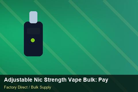 Adjustable Nic Strength Vape Bulk — Adjustable Nic Strength Vape Bulk: Payment Terms — RoHS Evidence photo 2
