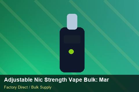 Adjustable Nic Strength Vape Bulk — Adjustable Nic Strength Vape Bulk: Market Comparison — RoHS Evidence photo 1