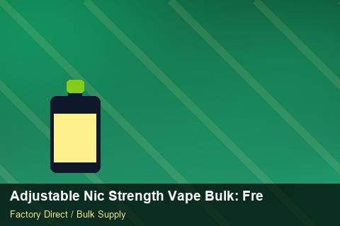 Adjustable Nic Strength Vape Bulk — Adjustable Nic Strength Vape Bulk: Freight Insurance — RoHS Evidence photo 1