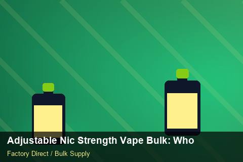 Adjustable Nic Strength Vape Bulk — Adjustable Nic Strength Vape Bulk: Wholesale Price — UN38.3 Summary photo 2