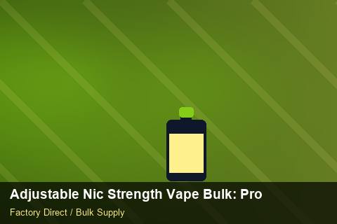 Adjustable Nic Strength Vape Bulk — Adjustable Nic Strength Vape Bulk: Procurement Strategy — UN38.3 Summary photo 1