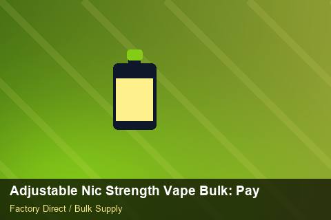 Adjustable Nic Strength Vape Bulk — Adjustable Nic Strength Vape Bulk: Payment Terms — UN38.3 Summary photo 1
