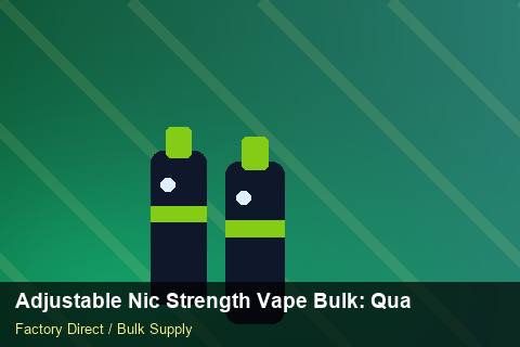 Adjustable Nic Strength Vape Bulk — Adjustable Nic Strength Vape Bulk: Quality Control Process — UN38.3 Summary photo 1