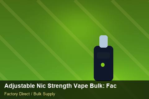Adjustable Nic Strength Vape Bulk — Adjustable Nic Strength Vape Bulk: Factory Audit Report — UN38.3 Summary photo 1