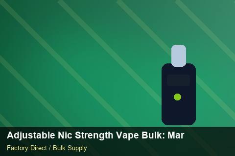 Adjustable Nic Strength Vape Bulk — Adjustable Nic Strength Vape Bulk: Market Comparison — UN38.3 Summary photo 1