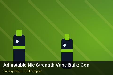 Adjustable Nic Strength Vape Bulk — Adjustable Nic Strength Vape Bulk: Contract Essentials — UN38.3 Summary photo 1