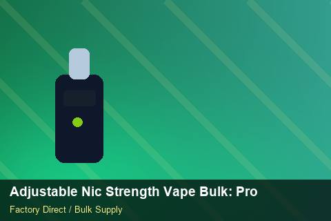 Adjustable Nic Strength Vape Bulk — Adjustable Nic Strength Vape Bulk: Product Launch Playbook — UN38.3 Summary photo 1