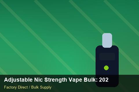 Adjustable Nic Strength Vape Bulk — Adjustable Nic Strength Vape Bulk: 2026 Buyer's Handbook — MSDS Format photo 2