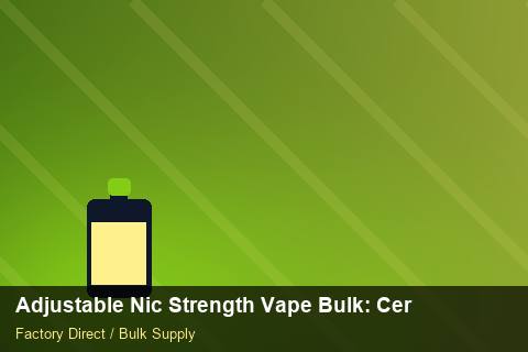 Adjustable Nic Strength Vape Bulk — Adjustable Nic Strength Vape Bulk: Certifications & MSDS — MSDS Format photo 1