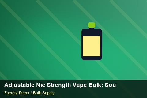 Adjustable Nic Strength Vape Bulk — Adjustable Nic Strength Vape Bulk: Sourcing Workflow — MSDS Format photo 2