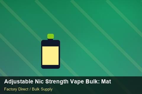 Adjustable Nic Strength Vape Bulk — Adjustable Nic Strength Vape Bulk: Material & Ingredients — MSDS Format photo 1