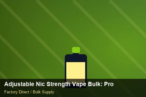 Adjustable Nic Strength Vape Bulk — Adjustable Nic Strength Vape Bulk: Procurement Checklist — MSDS Format photo 1