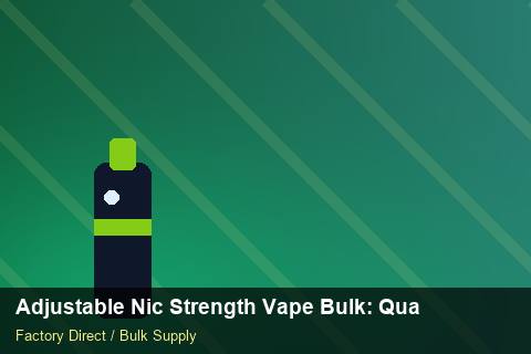 Adjustable Nic Strength Vape Bulk — Adjustable Nic Strength Vape Bulk: Quality Inspection Checklist — COA Content photo 2