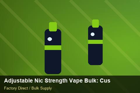 Adjustable Nic Strength Vape Bulk — Adjustable Nic Strength Vape Bulk: Customs Documentation — COA Content photo 1