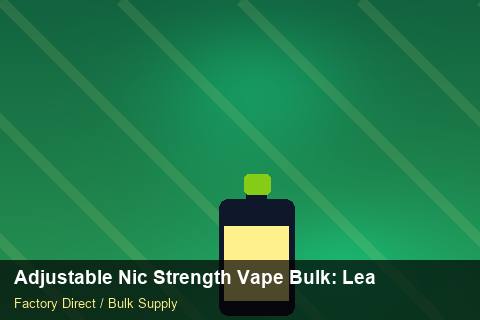Adjustable Nic Strength Vape Bulk — Adjustable Nic Strength Vape Bulk: Lead Time & MOQ — COA Content photo 1