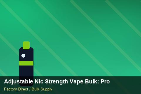 Adjustable Nic Strength Vape Bulk — Adjustable Nic Strength Vape Bulk: Procurement Strategy — COA Content photo 2