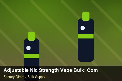 Adjustable Nic Strength Vape Bulk — Adjustable Nic Strength Vape Bulk: Compliance Standards — COA Content photo 1