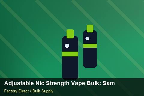 Adjustable Nic Strength Vape Bulk — Adjustable Nic Strength Vape Bulk: Sample Policy — COA Content photo 1