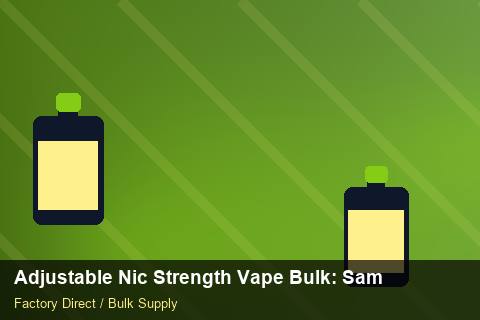 Adjustable Nic Strength Vape Bulk — Adjustable Nic Strength Vape Bulk: Sample Policy — COA Content photo 2
