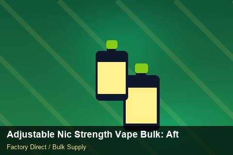 Adjustable Nic Strength Vape Bulk — Adjustable Nic Strength Vape Bulk: After-Sales Support — COA Content photo 2