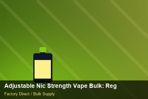Adjustable Nic Strength Vape Bulk — Adjustable Nic Strength Vape Bulk: Regulatory Update — COA Content photo 1