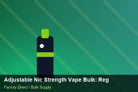 Adjustable Nic Strength Vape Bulk — Adjustable Nic Strength Vape Bulk: Regulatory Update — COA Content photo 2