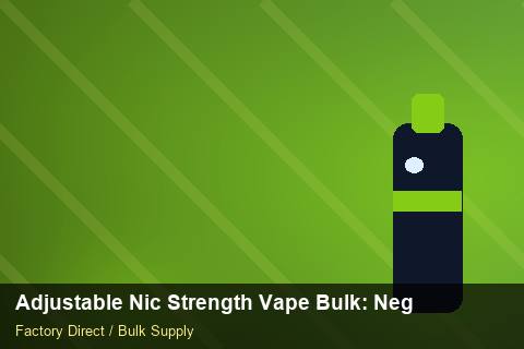 Adjustable Nic Strength Vape Bulk — Adjustable Nic Strength Vape Bulk: Negotiation Tips — COA Content photo 1